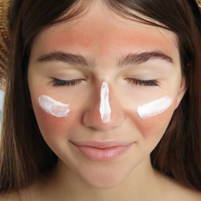 Persona protegida del sol