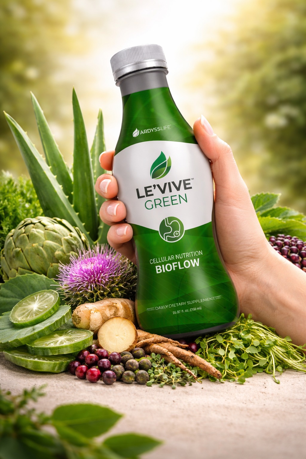 Le'Vive Green - lámina vertical