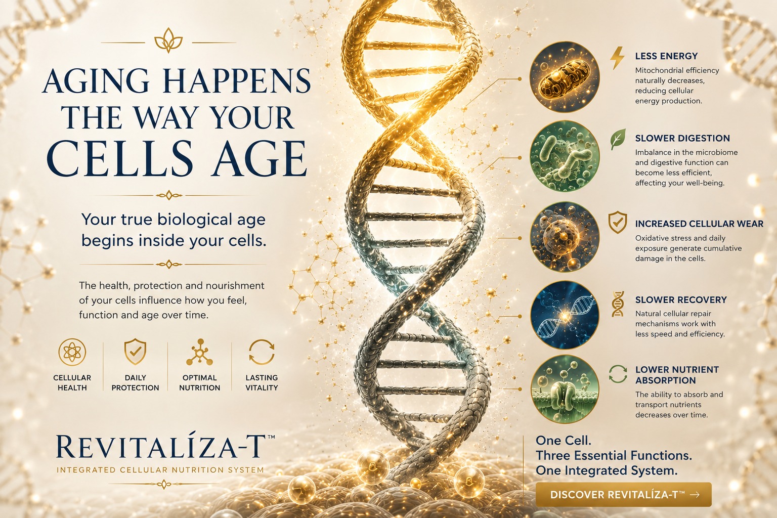 Revitaliza-T - Nutrición celular estratégica. Cellular Health, Protection, Daily Optimal Nutrition