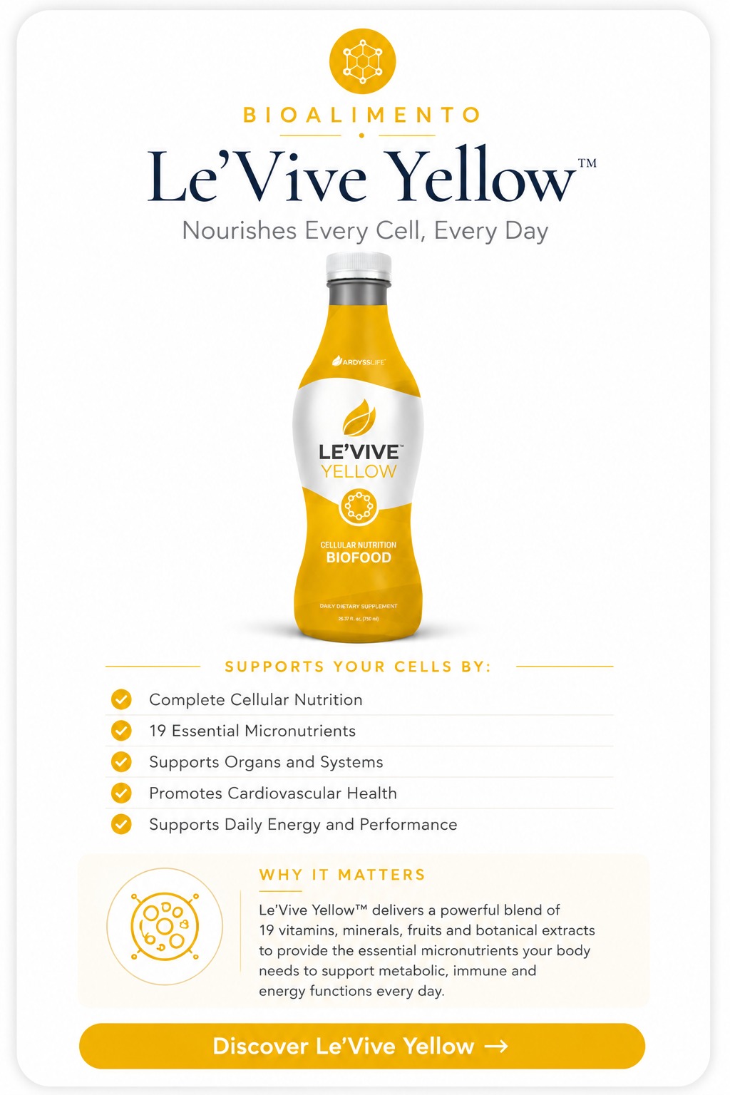 Le'Vive Yellow - Nutrición Celular