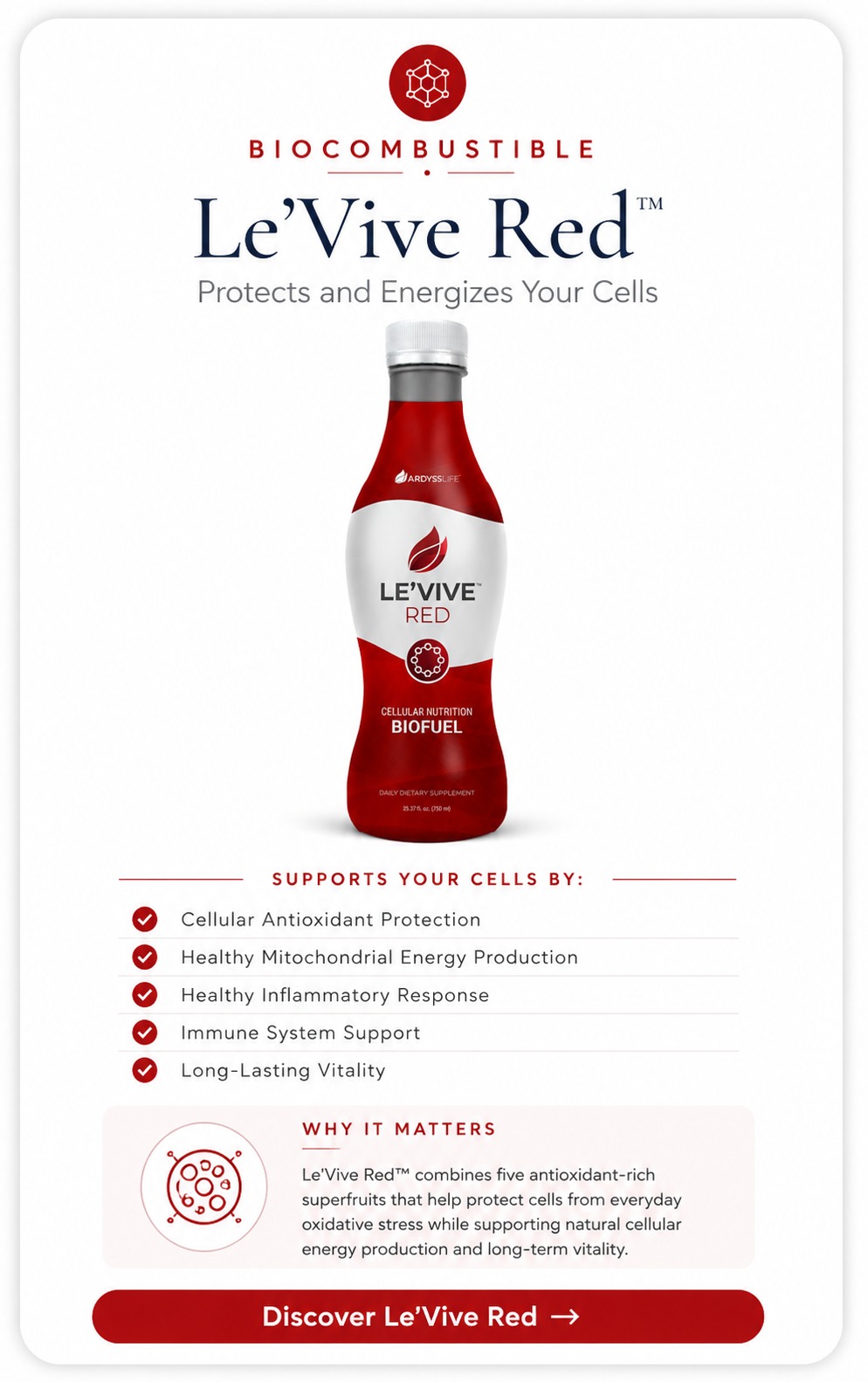 Le'Vive Red - Protección Celular