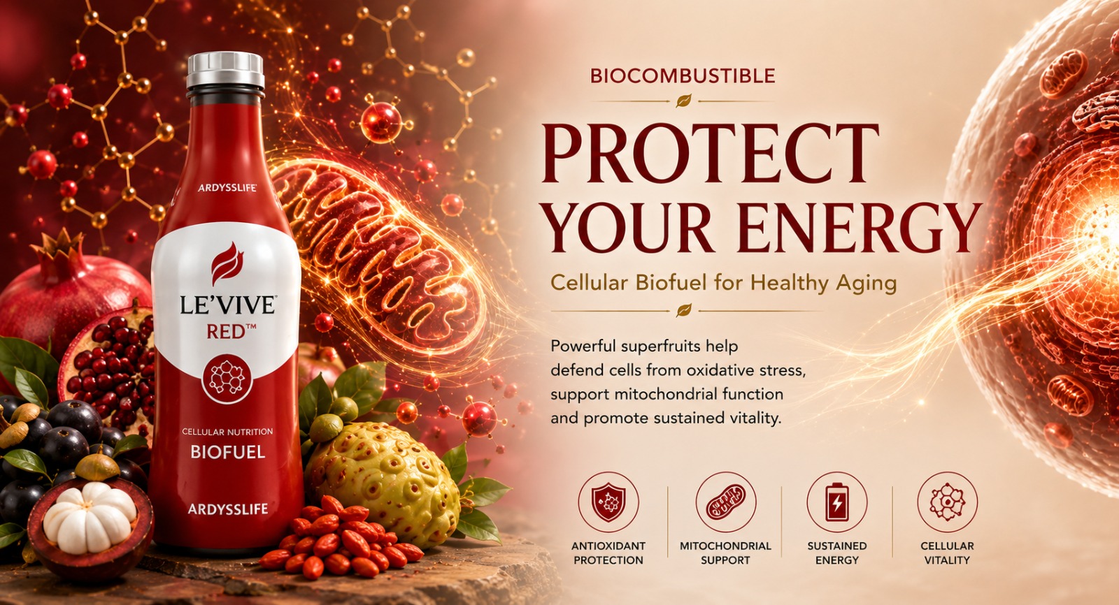 Le'Vive Red - Protección Celular